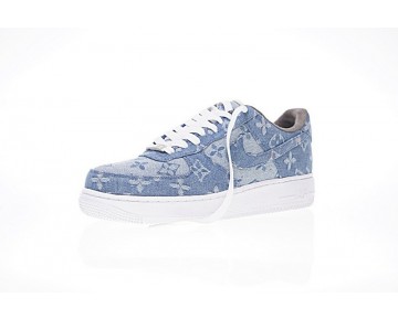 Denim Blau Herren Schuhe L.Vx Supreme X Nike Air Force 1 923044-041