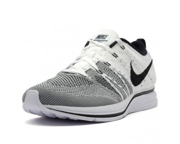 532984-100 Herren Weiß/Schwarz Nike Flyknit Trainer Schuhe