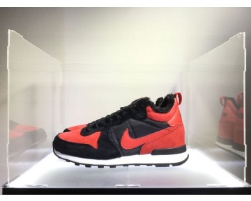 682844-606 Unisex Schuhe Nike Internationalist Mid Schwarz/Varsity Rot