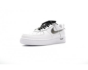 Weiß Schwarz Schuhe Off-White X Nike Air Force 1 Low Herren 923005-100