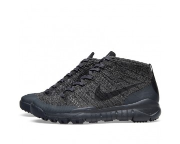 Nike Flyknit Trainer Chukka Sfb Acg Sp Schuhe Herren 728656-001 Schwarz & Anthracite
