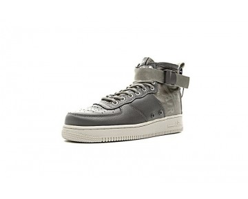 Tief Grau Weiß Schuhe Unisex Nike Sf Air Force 1 Mid Qs 857872-003