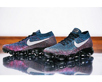 Nike Air Vapormax Flyknit Schuhe Herren 849558-403 Dunkel/Lila/Rainbow