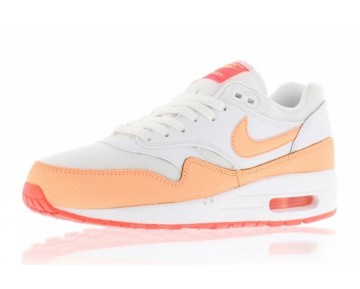 Nike Wmns Air Max 1 Essential Damen Weiß/ Sunset Glow/ Hot Lava 599820-114 Schuhe