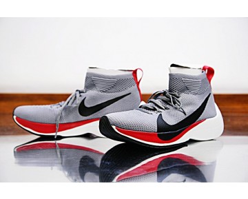 900888-006 Unisex Schuhe Nike Zoom Vaporfly Elite Licht Grau/Schwarz Rot