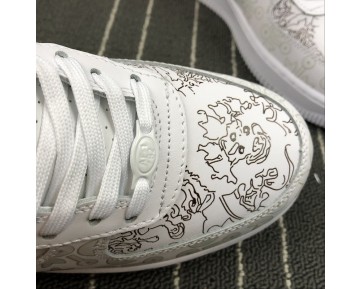 A09281-100 Nike Air Force 1 Low Premium 100 Schuhe Unisex Braun Weiß