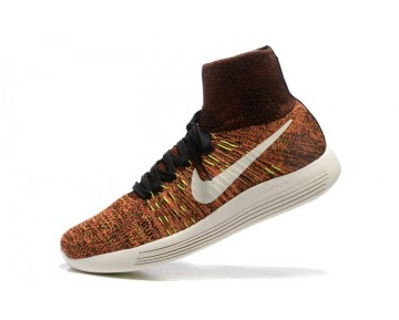 Schuhe Herren Nike Lunarepic Flyknit 818676-005 Multi-Color-Schwarz-Hyper-Orange