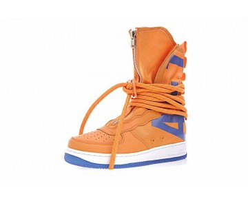 Nike Sf Air Force 1 High Aa1128-201 Unisex Orange/Blau Schuhe