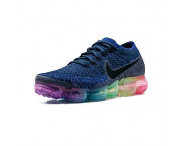 Tief Blau/Rainbow Nike Air Vapormax Flyknit 883274-400 Schuhe Herren