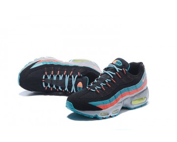 Schwarz Wolf Grau Radiant Emerald Nike Air Max 95 Essential Herren 749766-002 Schuhe