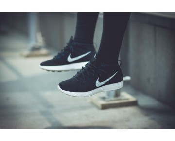 Schwarz/Blau Schuhe Nike Lunar Flyknit Chukka Herren 554969-031