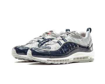 844694-400 Schuhe Unisex Supreme X Nikelab Air Max 98 Marine