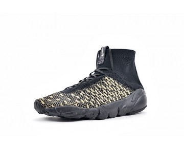 Schuhe 834905-007 Olivier Rousteing X Nikelab Air Footscape Magista Qs Schwarz & Metallic Gold Herren