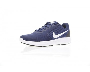 Herren 819300-406 Nike Revolution Schuhe Tief Blau/Weiß