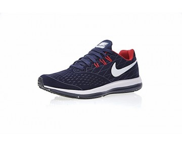Herren  Nike Zoom Winflo 4 Sculpture Schuhe Tief Blau/Rot/Weiß 89846-402