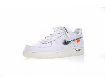 Weiß Silber Off White X Nike Air Force 1 Low Schuhe Ao4297-100 Unisex