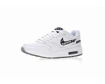 Weiß/Schwarz Schuhe Supreme X L.Vx Nike Air Max 1 Customx Sup 908375-107 Unisex
