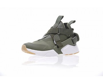 833146-603 Nike Air Huarache V Mid Army Grün/Weiß Braun Herren Schuhe