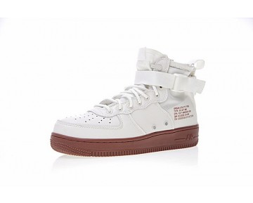 Nike Sf Air Force 1 Mid Weiß Brick Rot Schuhe Herren 917753-100