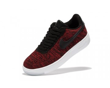 Schuhe Unisex Rot Wein And Weiß Nike Air Force 1 Ultra Flyknit Low 817420-600