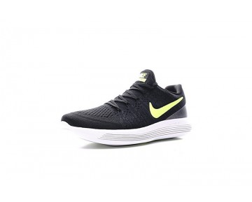 Schwarz/Weiß/Lime Grün Herren  Nike Lunarepic Low Flyknit 2 863779-070 Schuhe