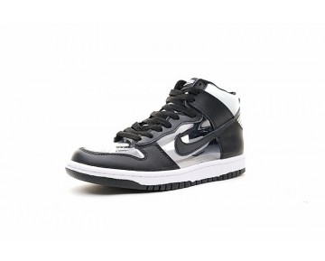 Schuhe 917428-001 Unisex Commes Des Garçons X Nike Dunk Hi Sp Clear Schwarz/Weiß