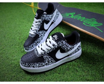 Schuhe Nike Air Force 1 Low '07 Schwarz Weiß Ah1118-520 Unisex
