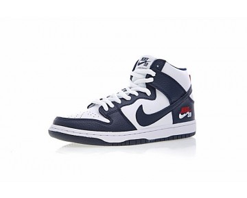Unisex Schuhe Nike Sb Dunk High Prodream Team 854851-441 Weiß/Tief Blau/Rot