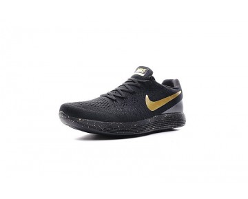 863779-090 Schuhe Schwarz/Ink Gold Herren  Nike Lunarepic Low Flyknit 2