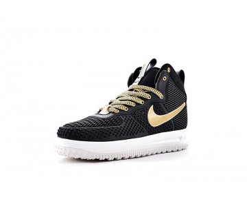 Nike Lunar Force 1 Duckboot Herren Schuhe Schwarz/Gold/Weiß 805899-060