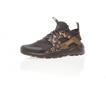 Braun Schwarz Lv X Supreme X Nike Air Huarache Ultra Schuhe 819685-108 Unisex