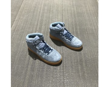 Schuhe Aa1117-800 Unisex Nike Air Force 1 High Blau/Braun