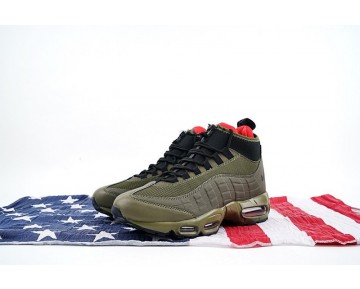 Herren Nike Air Max 95 Sneakerboot Dunkel Loden Schuhe 806809-300