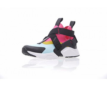 Schwarz Rosa Grün 833146-613 Schuhe Damen Nike Air Huarache V Mid
