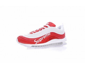 Schuhe Unisex Rot/Weiß Supreme X Nike Air Max 97 Aj1986-020