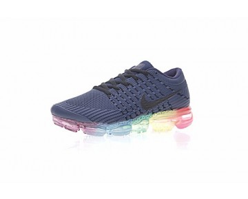 Nike Air Vapormax Flyknit Unisex 883275-400 Schuhe Tief Blau/Rainbow