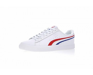 Weiß/Blau/Rot 364712-01 Unisex Trapstar X Puma Clyde Schuhe