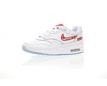 Rot/Weiß Schuhe 908375-100 Unisex Supreme X L.Vx Nike Air Max 1 Customx Sup