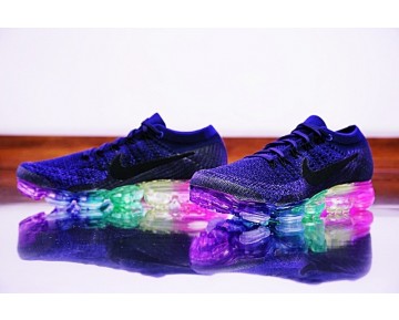 Tief Blau/Rainbow Unisex Schuhe 883274-400 Nike Air Vapormax Flyknit