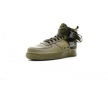 Aa7345-339 Nike Sf Air Force 1 Mid Qs Unisex Army Grün Schuhe