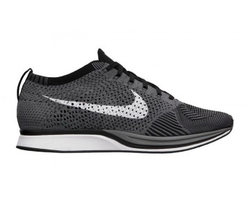 Nike Flyknit Racer Dunkel Grau/Weiß-Schwarz Schuhe Herren