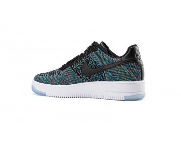 Schwarz,Blau Voltage Grün Schuhe Herren Nike Air Force 1 Ultra Flyknit Low 817419-002