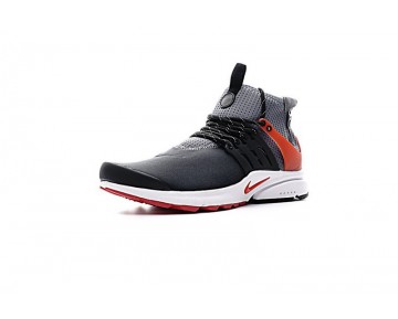 Schuhe Nike Air Presto Mid Utility 859524-004 Herren Grau/Schwarz/Rot