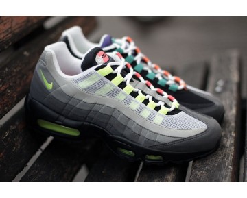 Schuhe Nike Air Max 95 Og Qs 810374-078 Schwarz/Safety Orange/Volt Unisex