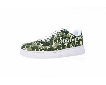 Schuhe Unisex Denim Grün Aa5360-300 L.Vx Supreme X Nike Air Force 1