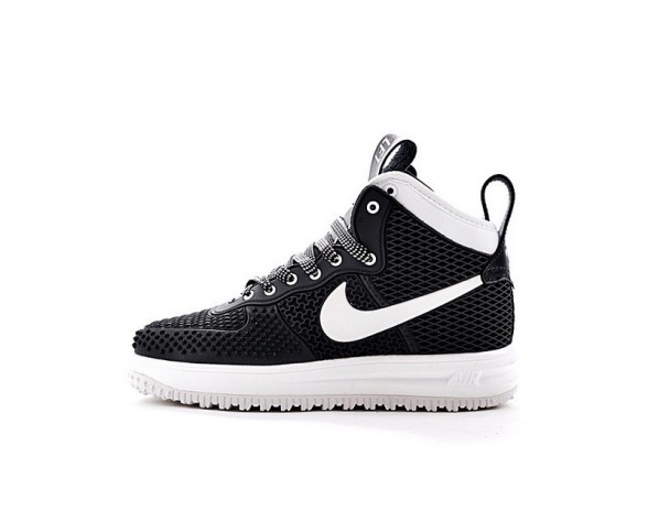 Nike Lunar Force 1 Duckboot Herren 805899-101 Schwarz Weiß Schuhe