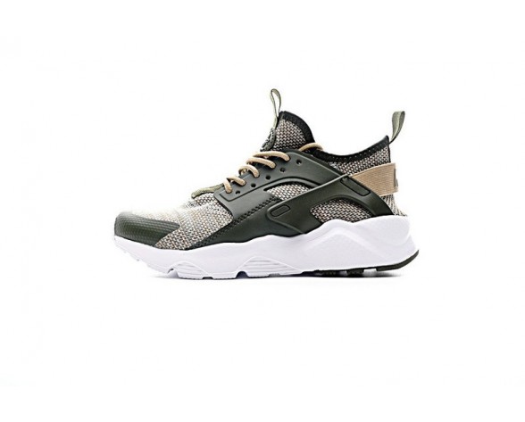 833147-201 Army Grün/Braun/Weiß Nike Air Huarache Ultra Flyknit Id Unisex Schuhe
