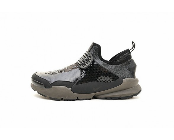 910090-001 Stone Island X Nikelab Sock Dart Mid Schwarz/Grau Herren Schuhe