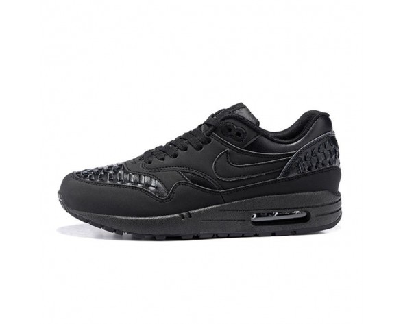 Nike Air Max 1 Woven Black All Schwarz Herren Schuhe 725232-002