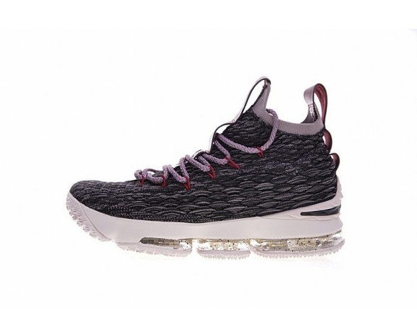 Schuhe 897649-003 Nike Lebron 15 Weiß/Lila/Wein Rot Herren